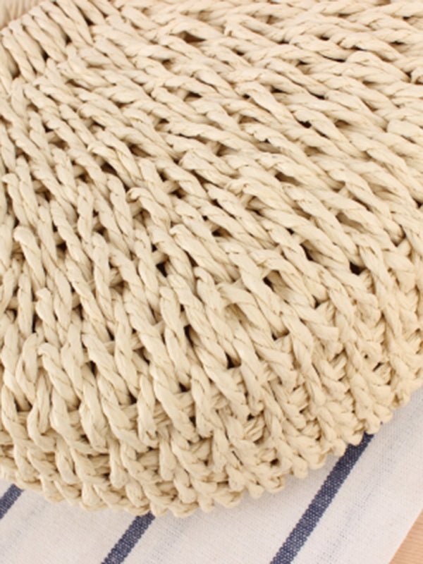 Half round straw woven bag - ElegantAlpha®