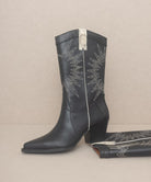 Halle - Paneled Cowboy Boots - ElegantAlpha®