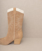 Halle - Paneled Cowboy Boots - ElegantAlpha®