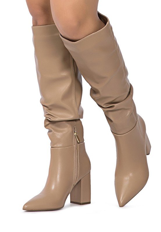 HANOI KNEE HIGH SLOUCH BOOT - ElegantAlpha®