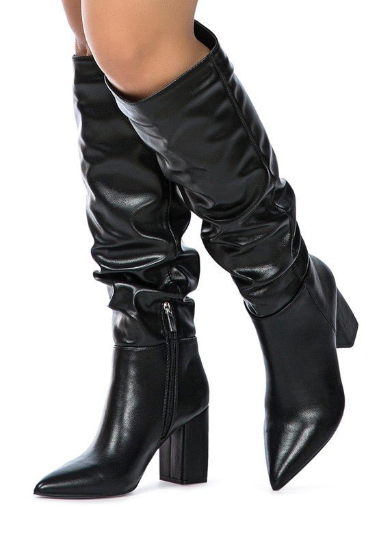 HANOI KNEE HIGH SLOUCH BOOT - ElegantAlpha®