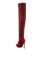 High Heel Knitted Long Boots - ElegantAlpha®