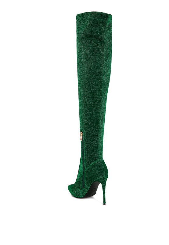 High Heel Knitted Long Boots - ElegantAlpha®