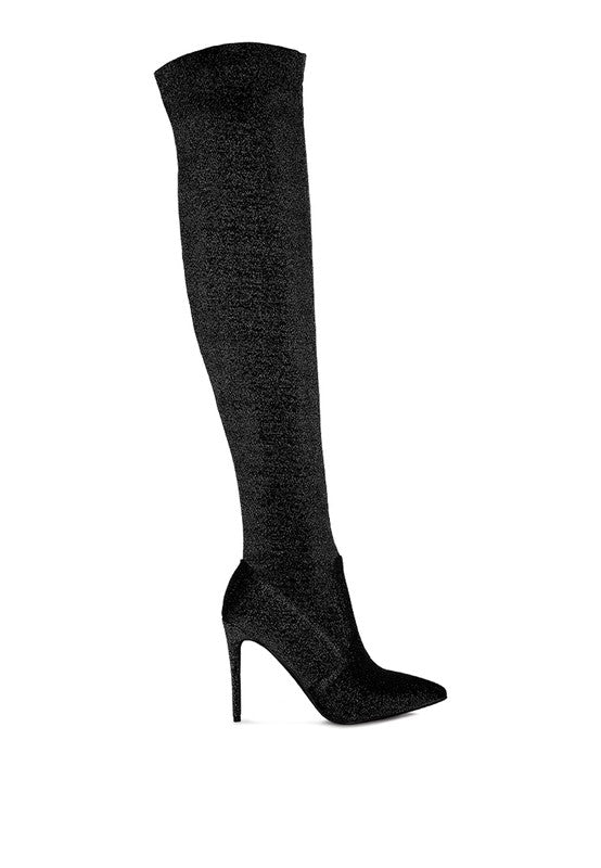 High Heel Knitted Long Boots - ElegantAlpha®