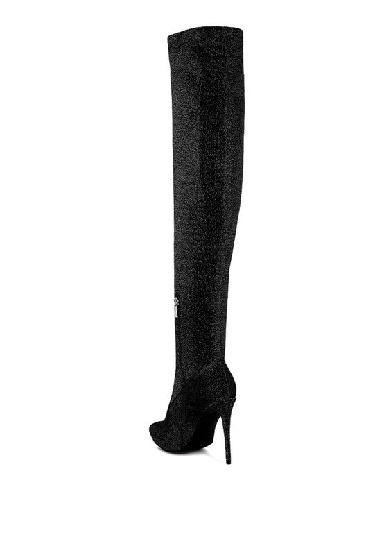 High Heel Knitted Long Boots - ElegantAlpha®