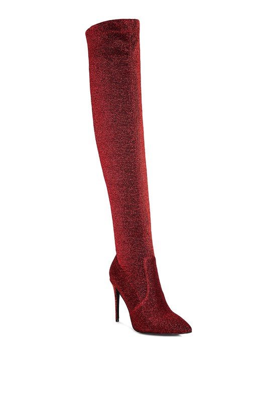 High Heel Knitted Long Boots - ElegantAlpha®