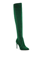 High Heel Knitted Long Boots - ElegantAlpha®