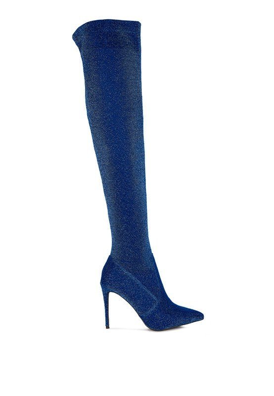 High Heel Knitted Long Boots - ElegantAlpha