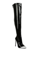 High Heel Patent Long Boots - ElegantAlpha®