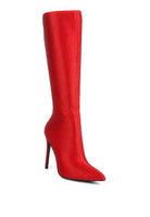 High Heeled Calf Boot - ElegantAlpha®