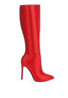 High Heeled Calf Boot - ElegantAlpha®