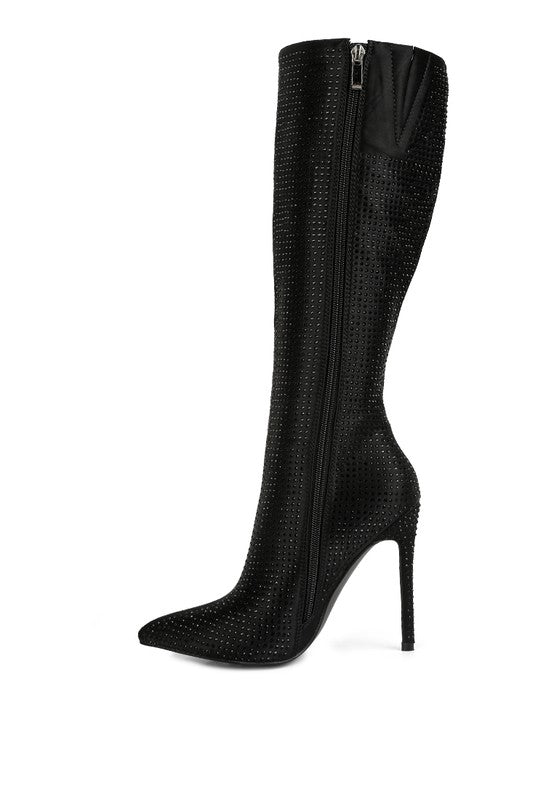 High Heeled Calf Boot - ElegantAlpha®