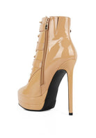 High Heeled Patent PU Stiletto Boot - ElegantAlpha®