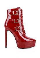 High Heeled Patent PU Stiletto Boot - ElegantAlpha®