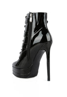 High Heeled Patent PU Stiletto Boot - ElegantAlpha®