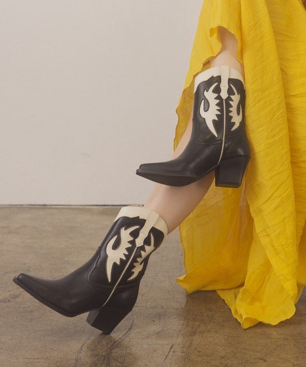 Houston - Layered Panel Cowboy Boots - ElegantAlpha®