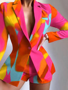 Multi-Color fashionable temperament lapel suit - ElegantAlpha®