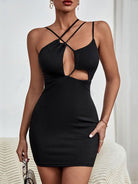 Black Hot Cutout Dress - ElegantAlpha®