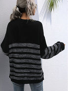 Mid length long sleeve bottomig knitted sweater - ElegantAlpha®