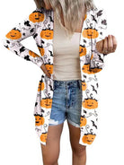 Halloween-printed cardigan - ElegantAlpha®