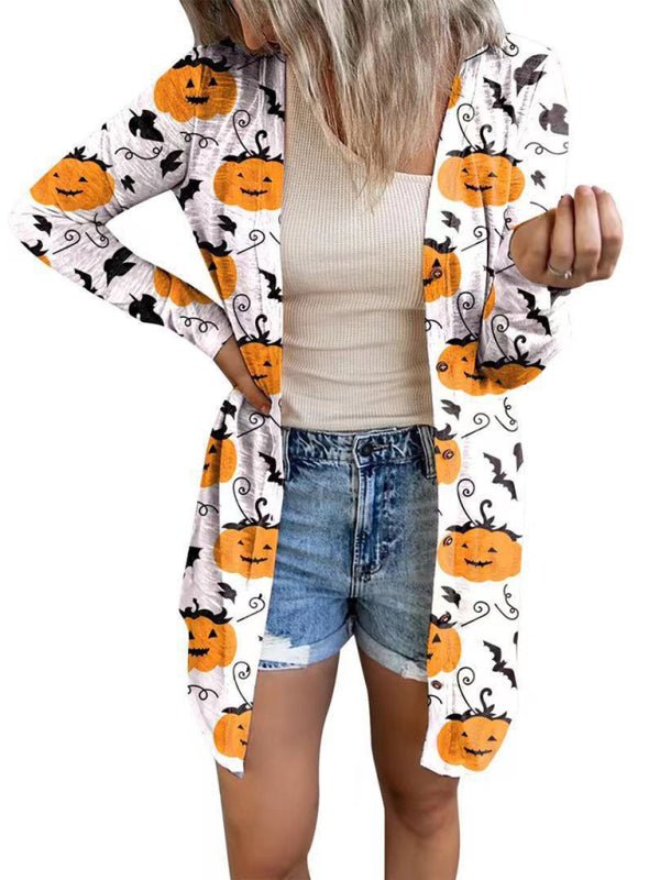 Halloween-printed cardigan - ElegantAlpha®