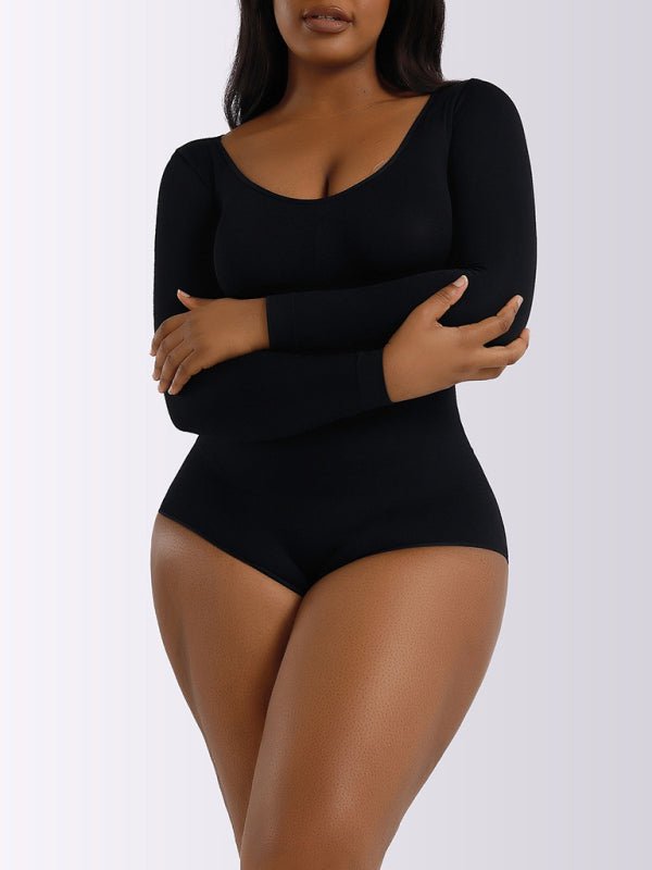 Belly lifting buttocks shaping long-sleeved jumpsuit - ElegantAlpha®