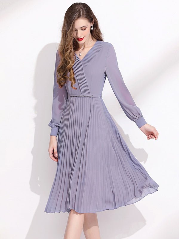 Lightweight Flowy Ribbed Cocktail Dress - ElegantAlpha®