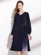 Semi-formal Vneck Party Dress - ElegantAlpha®