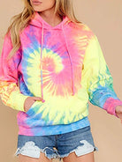 Hued Tie-dye Wash with Kangaroo Pocket Hoodie - ElegantAlpha®