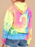 Hued Tie-dye Wash with Kangaroo Pocket Hoodie - ElegantAlpha®