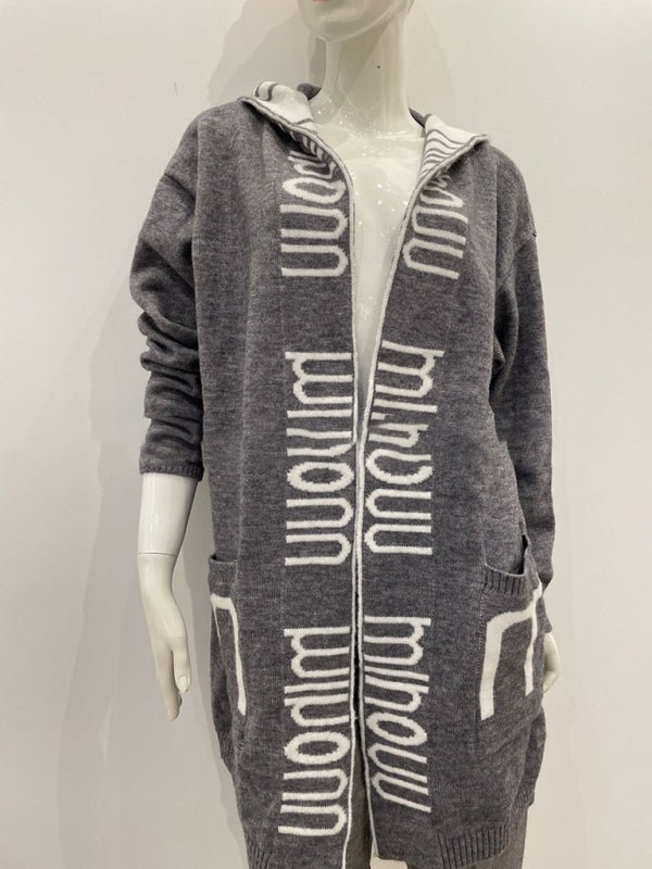 Mid-length hood knitted Cardigan - ElegantAlpha®