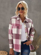 Plaid Shirt Women's Casual Jacket - ElegantAlpha®