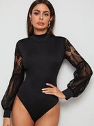 Lace Long Sleeve Bodysuit - ElegantAlpha®