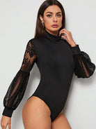 Lace Long Sleeve Bodysuit - ElegantAlpha®