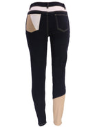 High Waist Colorblock Skinny Jeans - ElegantAlpha®