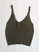 Solid Color Free Throw Rib Crop Tank - ElegantAlpha®