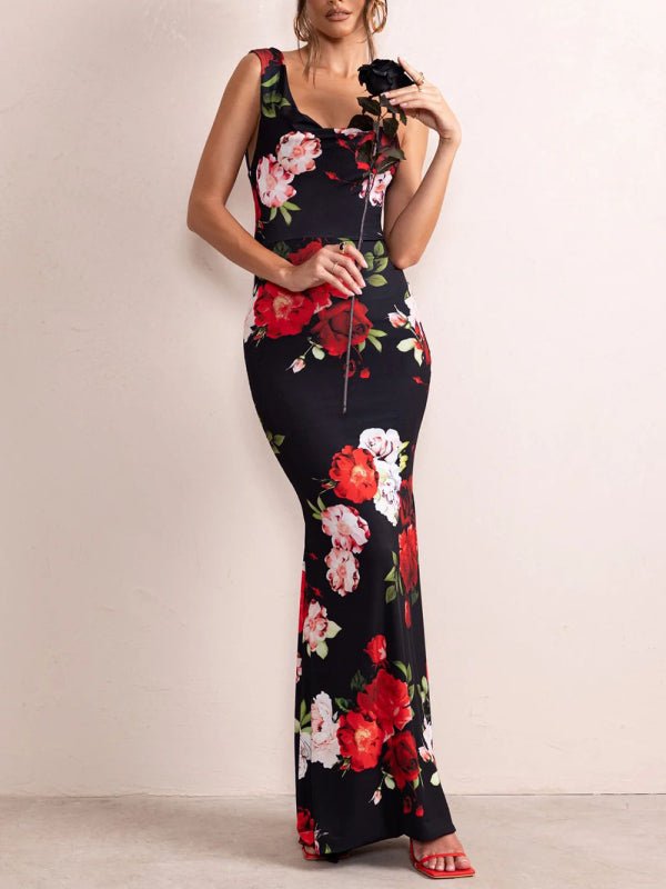 Mix Match Straps Maxi Dress - ElegantAlpha®