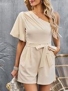 Elegant One Shoulder Romper - ElegantAlpha®