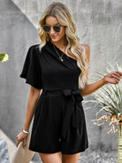 Elegant One Shoulder Romper - ElegantAlpha®