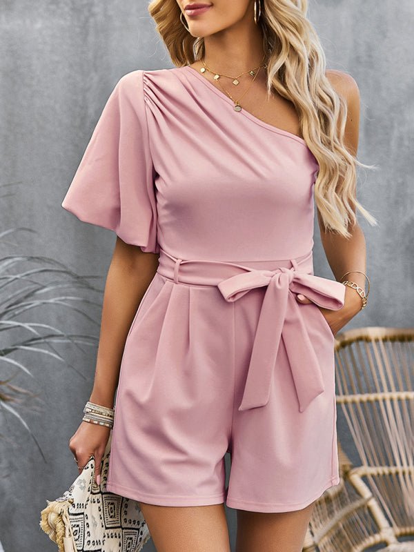 Elegant One Shoulder Romper - ElegantAlpha®