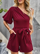 Elegant One Shoulder Romper - ElegantAlpha®