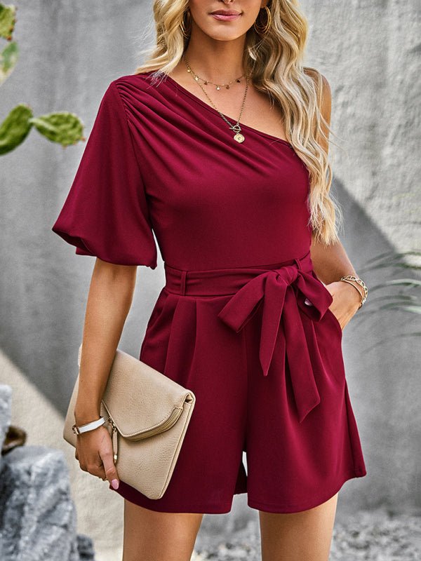 Elegant One Shoulder Romper - ElegantAlpha®