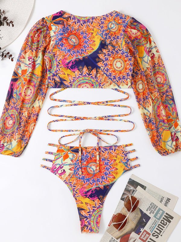 Ethnic Printed Bikini Set - ElegantAlpha®