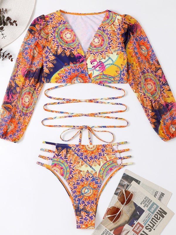 Ethnic Printed Bikini Set - ElegantAlpha®