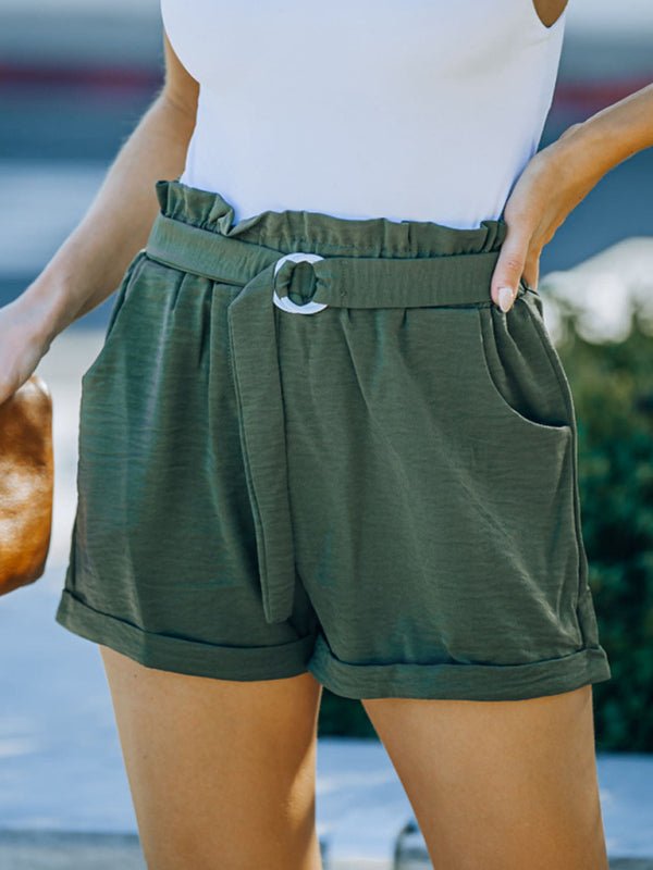 Belted Linen Shorts - ElegantAlpha®