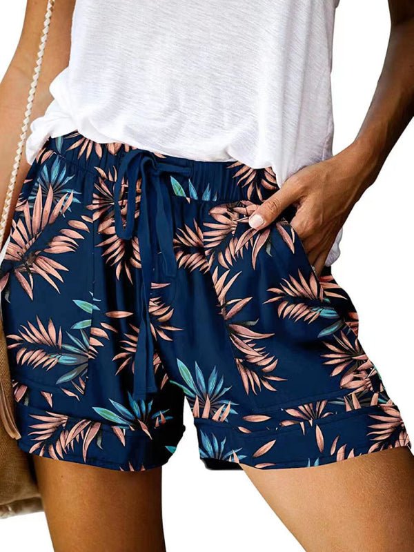 Floral Print Lounge Shorts - ElegantAlpha®