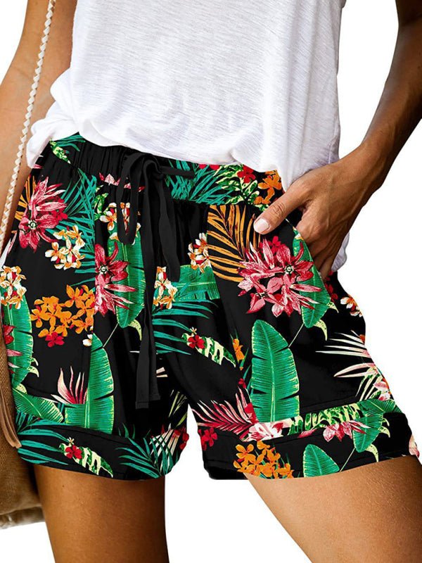 Floral Print Lounge Shorts - ElegantAlpha®