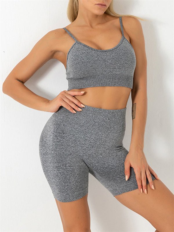 Seamless Camisole Yoga Two-Piece Set - ElegantAlpha®