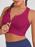 Front Zipper Yoga Bra Tank Top - ElegantAlpha®