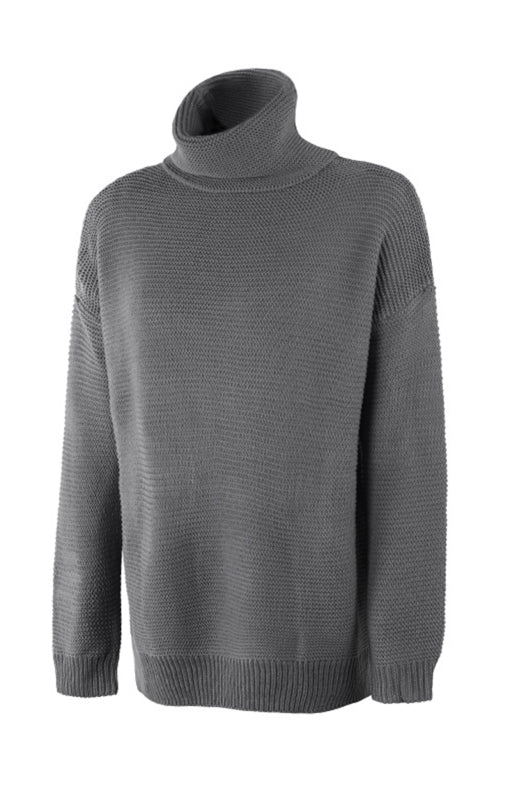 Knit High Neck Pullover Sweater - ElegantAlpha®